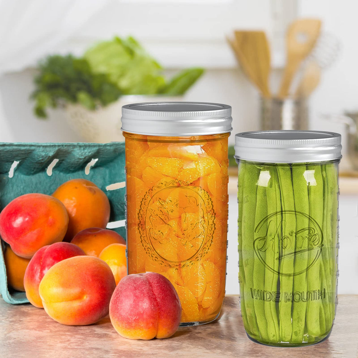 Tebery jars perfect for overnight oats and meal prep.