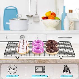 Tebery versatile rack ideal for cookies, pies, and cakes.