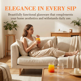 Tebery party-ready glass set ideal for weddings and gatherings