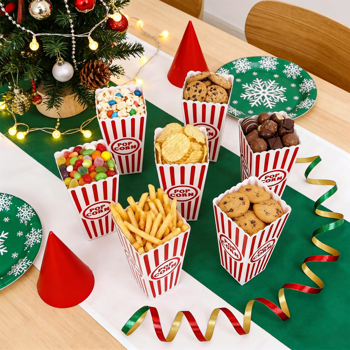Tebery striped design enhances table decor during gatherings