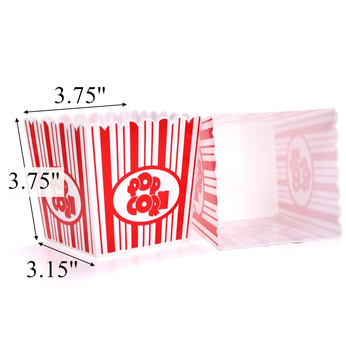 Tebery popcorn box set with compact stackable design saves pantry space