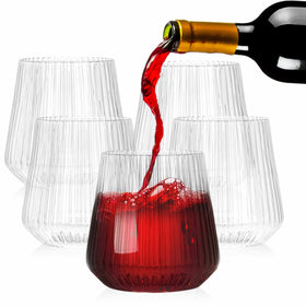 Tebery shatterproof BPA-free plastic wine glasses combine durability with reusable convenience.