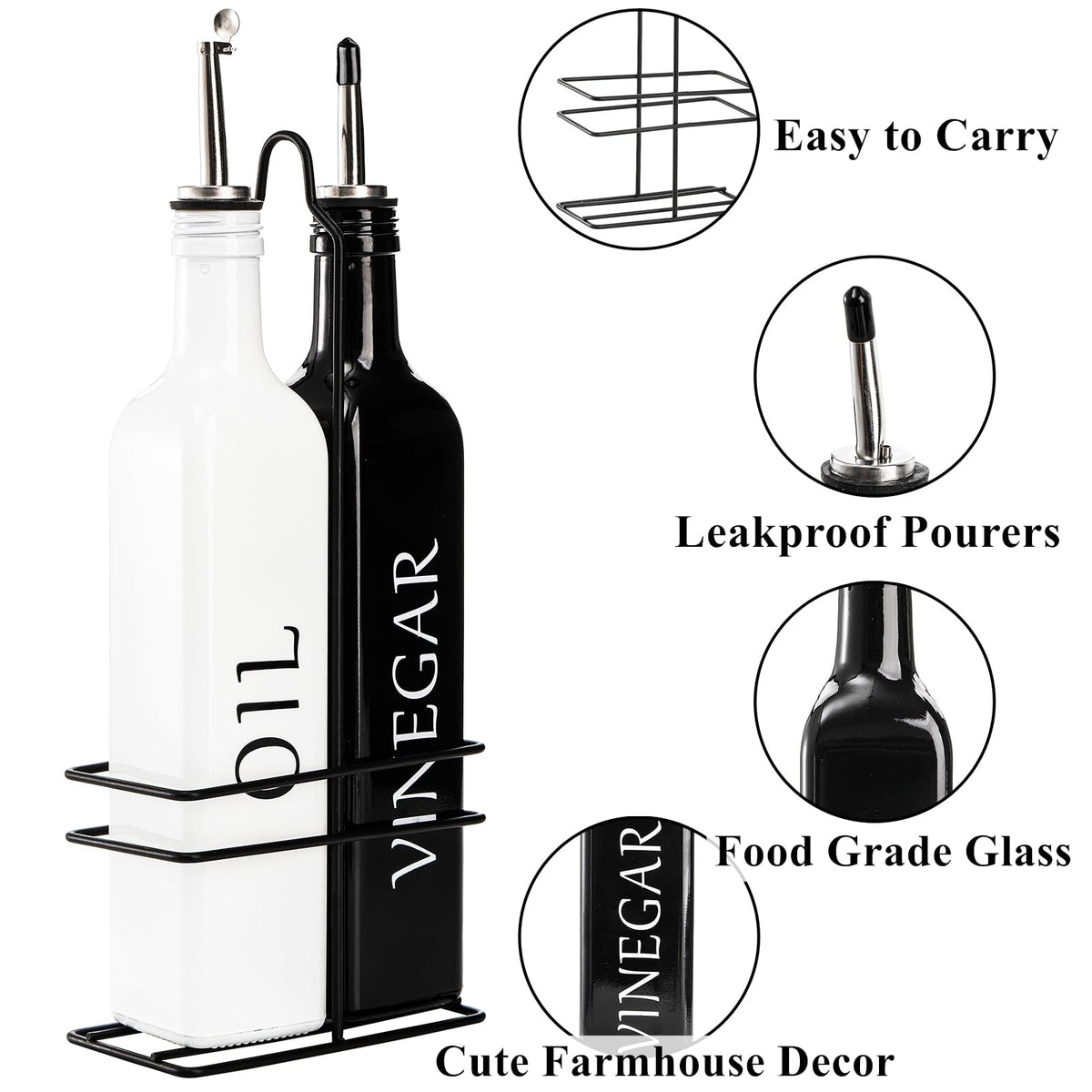 Slim rounded Tebery dispenser body is comfortable to grip and pour.