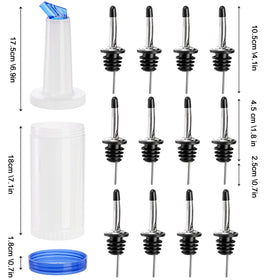 Tebery stainless steel pourer tip provides precise pouring.