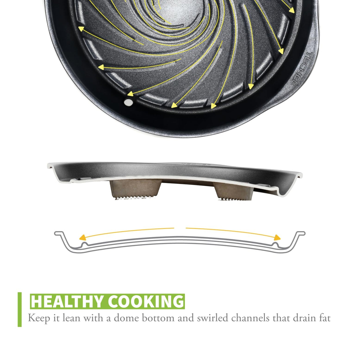 TECHEF KBBQ grill pan with pork and meat varieties ready to cook