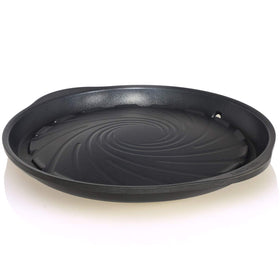 TECHEF KBBQ grill pan top view shows even heat from cast aluminum