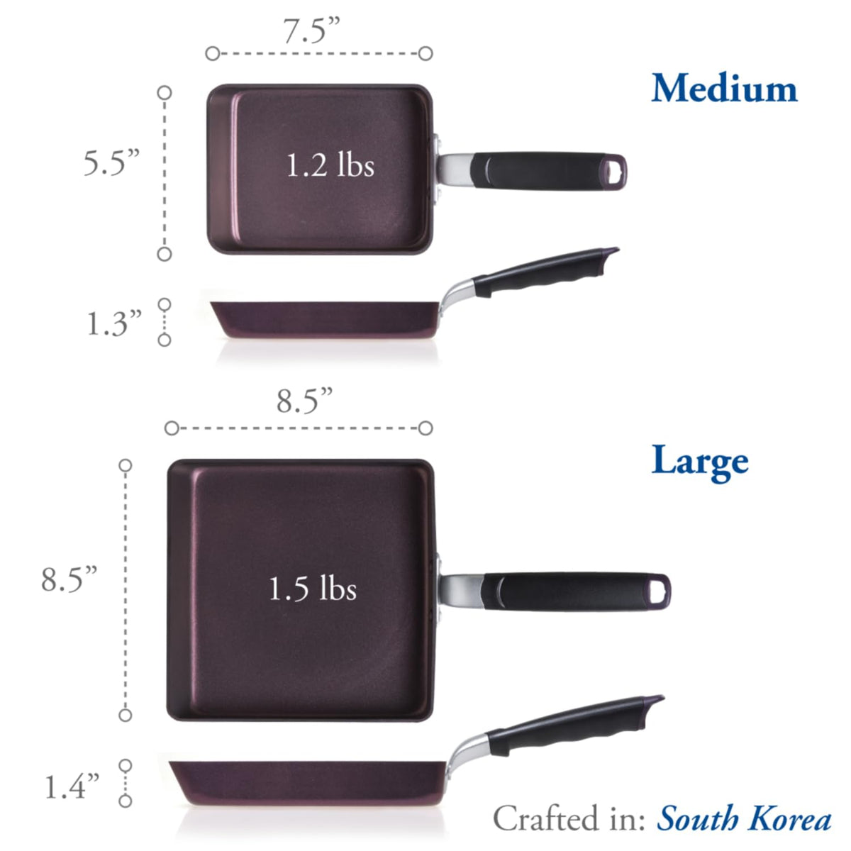 TECHEF Tamagoyaki pan induction-base on all stove types
