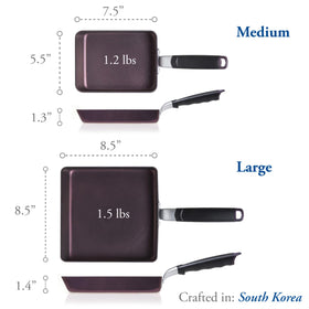 TECHEF Tamagoyaki pan induction-base on all stove types