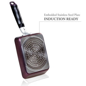 TECHEF Tamagoyaki Pan medium-rectangle size for compact kitchens.