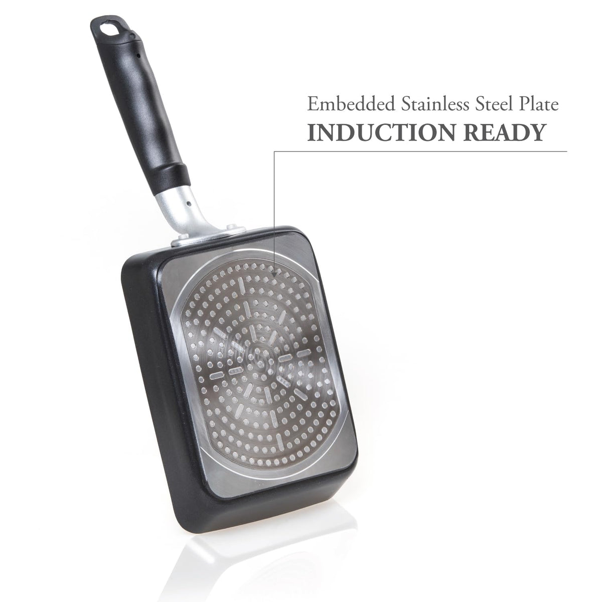 TECHEF Tamagoyaki Pan oven-safe up to 350F for versatile cooking