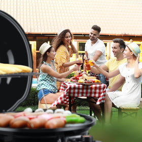 Techwood Electric Grill 240-square-inch surface handles over 15 servings for groups.