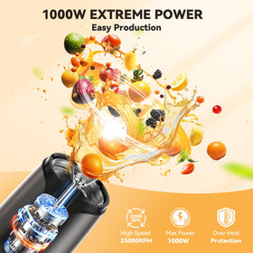 TECKNET self-cleaning blender cups for effortless cleanup