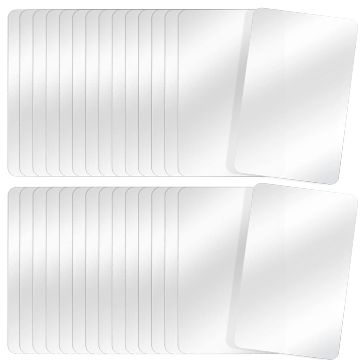 Tecmisse clear placemats protect surfaces and simplify cleanup after meals.