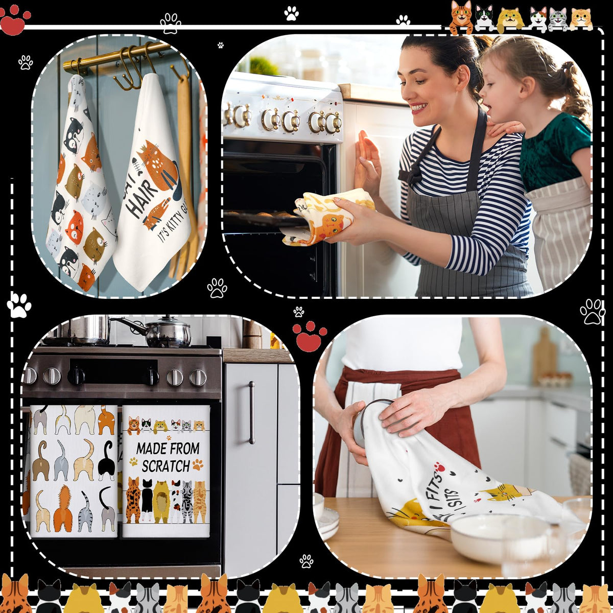 TecUnite 24x16-inch towels offer generous coverage for dishes and countertops.