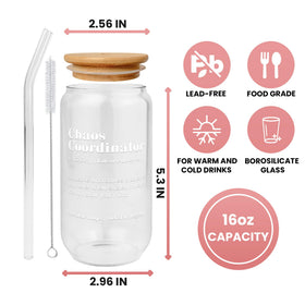 TEEBIM Chaos Coordinator straw brush for easy cleaning inside.