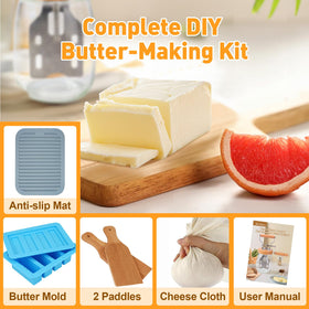 Teemars Dishwasher-safe Jar simplifies cleaning after butter making