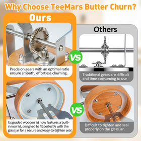 Teemars Silicone Butter Mold with lip for easy shaping of butter