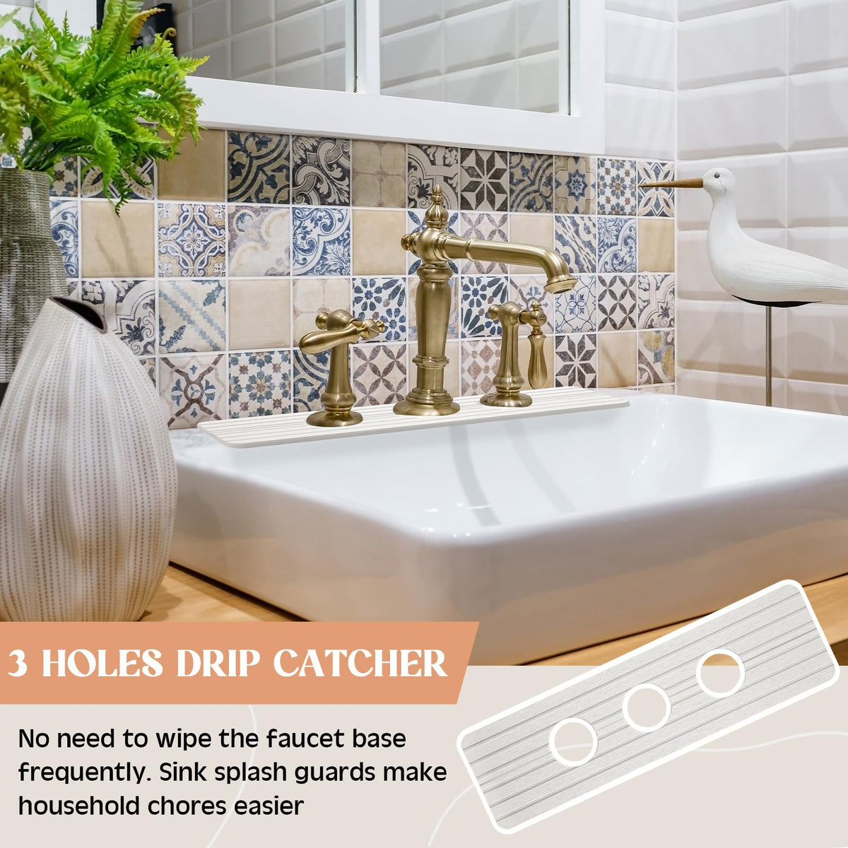 Teenyyou 2.24 inch hole diameter focal point for faucet mat performance.