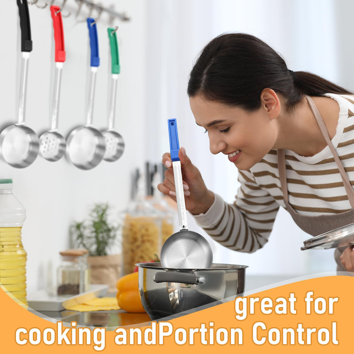 Teenyyou long-handle measuring spoons simplify scooping and leveling ingredients.