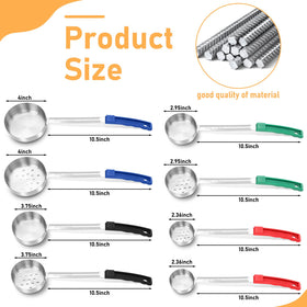 Teenyyou 8-color solid spoons offer easy portion tracking for dieting.