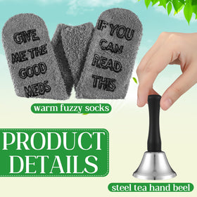 Teenyyou silver hand bell durable and cheerful for daily routines