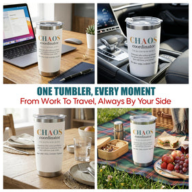 TEEZWONDER funny quotes tumbler makes a lighthearted coworker gift