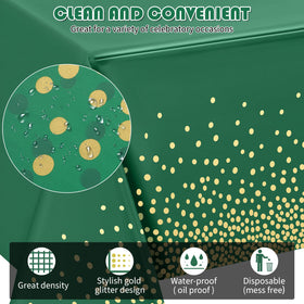 Tegeme disposable party tablecloths simplify cleanup after celebrations.