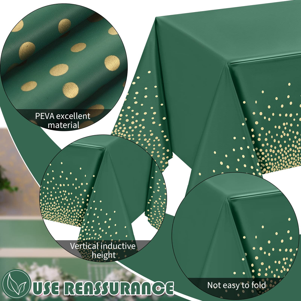 Tegeme spill-proof tablecloth protecting surfaces from spills and stains.