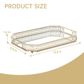 TEITEAI bar-serving tray is perfect for drinks and stylish display on shelves.