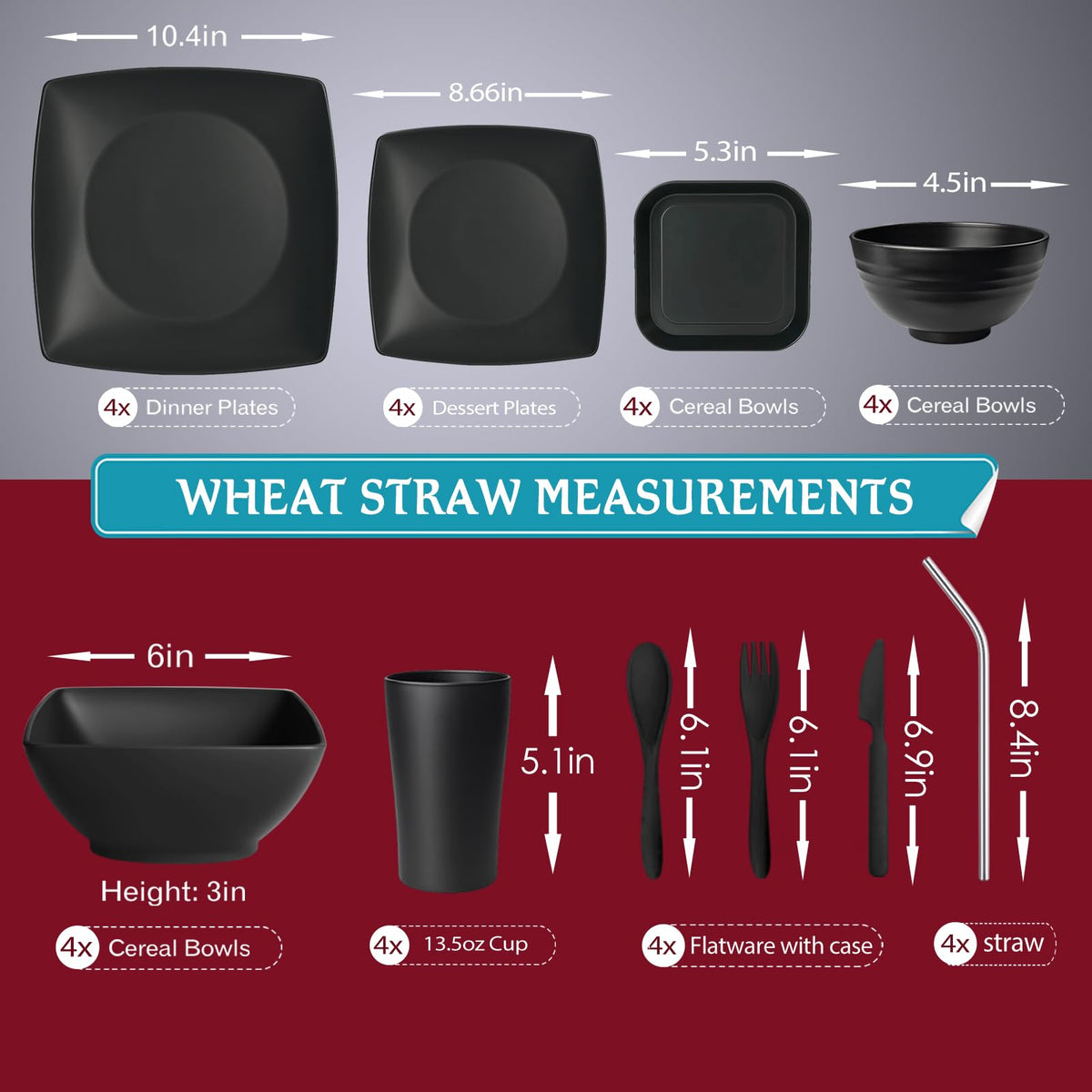 Teivio dessert plates showcasing compact stackability for easy storage