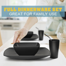 Teivio dinnerware shown as dishwasher-safe and freezer-safe for easy cleanup