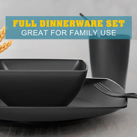 Teivio wheat straw material dinnerware BPA-free, durable, and lightweight