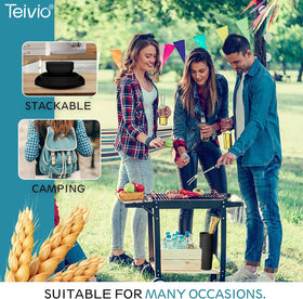 Teivio square diningware keeps meals safe with kid-friendly, crack-resistant material.