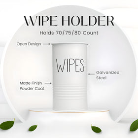 TEKHEUTEN galvanized steel canister blends sturdy construction with a timeless look.