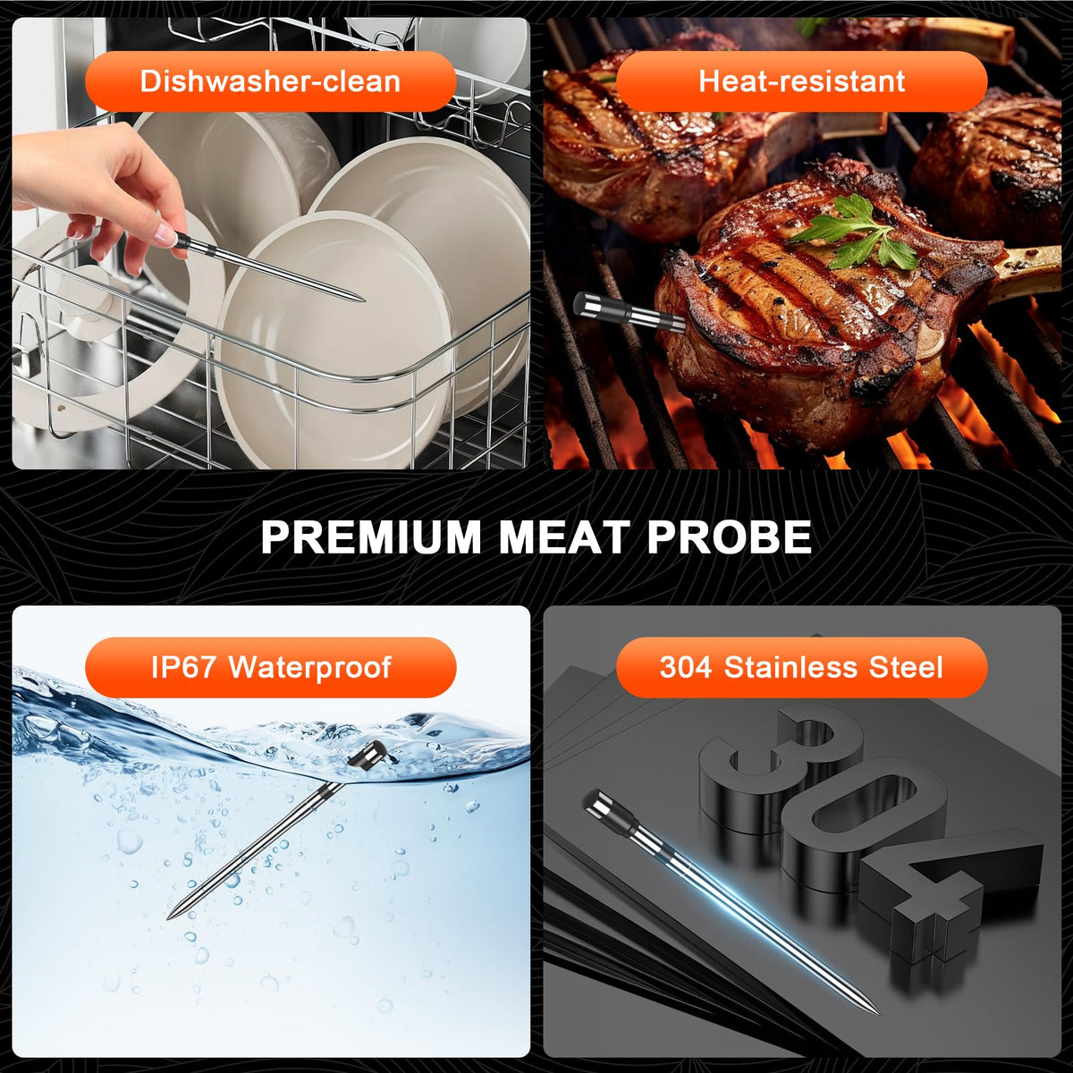 TEMMIO 10-minute fast charge provides hours of cooking.