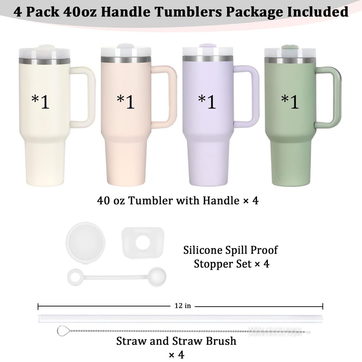Temolulu rose quartz 40oz tumbler with handle, comfortable travel partner.