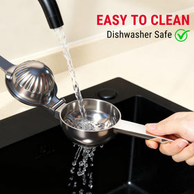 TempPro compact squeezer fits in a small kitchen drawer.