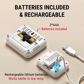 TempPro low-battery indicator keeps you informed while away.