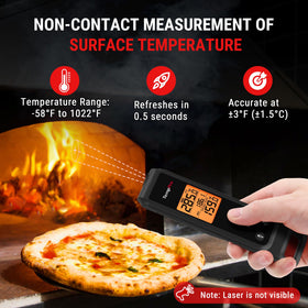 TempPro meat probe delivers fast internal readings for perfect doneness.