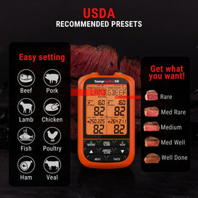 NSF-certified TempPro thermometer ensures food-safe performance.