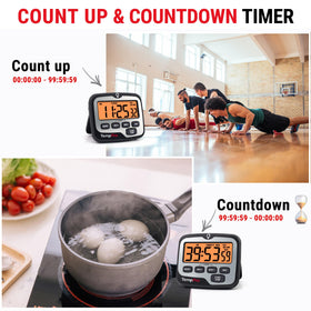 TempPro TM01 compact pocket-size timer for on-the-go use and travel.