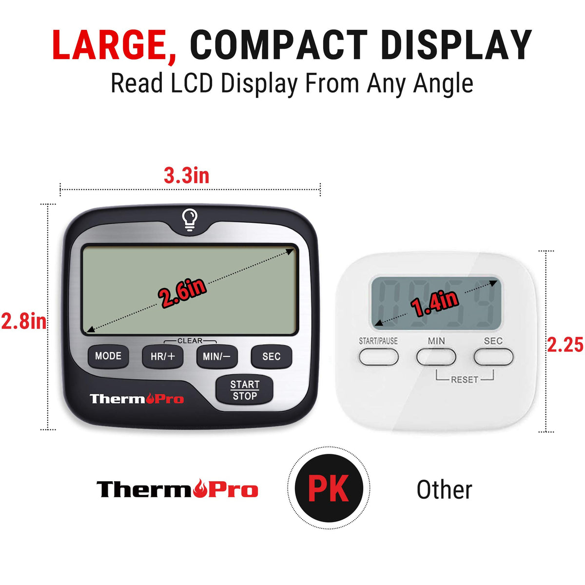 TempPro TM01 gift-ready timer for cooks, students, and teachers