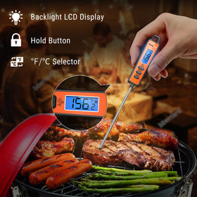 TempPro TP01A lock function keeps the temperature steady after removal.