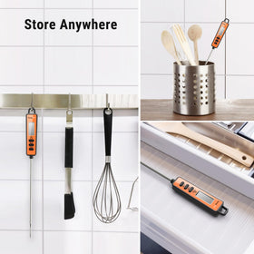 TempPro TP01A food-grade stainless steel probe for durable kitchen use.