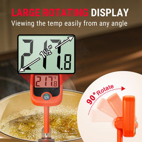 TempPro TP509 easy-clean features aid quick kitchen cleanup