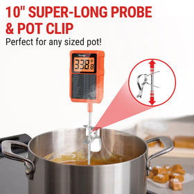 TempPro TP510 backlit rotating display helps visibility in dim kitchens