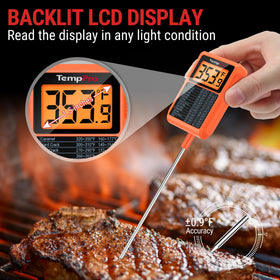 TempPro TP510 pot clip keeps thermometer secure during cooking