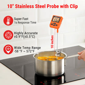 TempPro TP511 backlit display readable in dim kitchen lighting