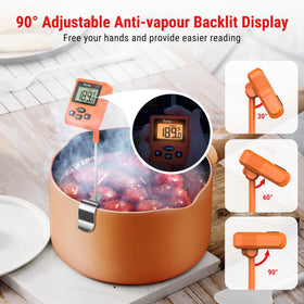 TempPro TP511 IPX5 waterproof design for easy cleaning and maintenance