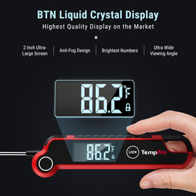 TempPro TP620 180-degree rotating display for any angle